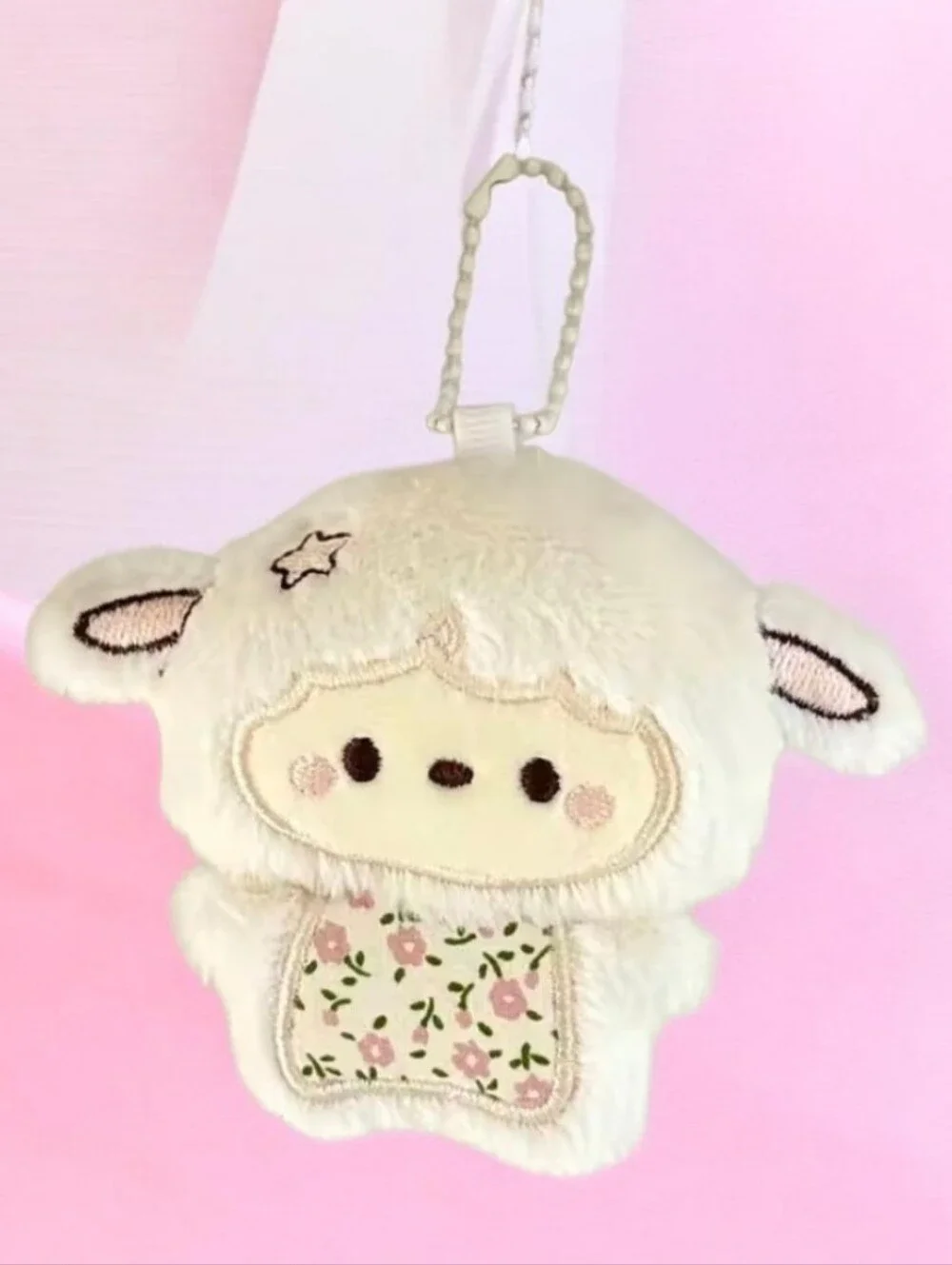 Plush Lamb Keychain Bag Charm